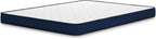 Signature Design by Ashley Memory Foam Twin Mattress, 6-Inch Medium Firm | Low profile CertiPUR-US certified bed in a box, Ideal for guest rooms
