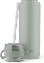 Ello Cooper 22oz Insulated Stainless Steel Water Bottle with Straw, Sage