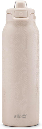 Ello Pop & Fill Insulated Stainless Steel Water Bottle with Quick Fill Lid, Leakproof Locking, Sip or Chug Spout, BPA-Free, Double Wall Vacuum Insulated for Sports, Travel & School- 22oz / 32oz / 40oz