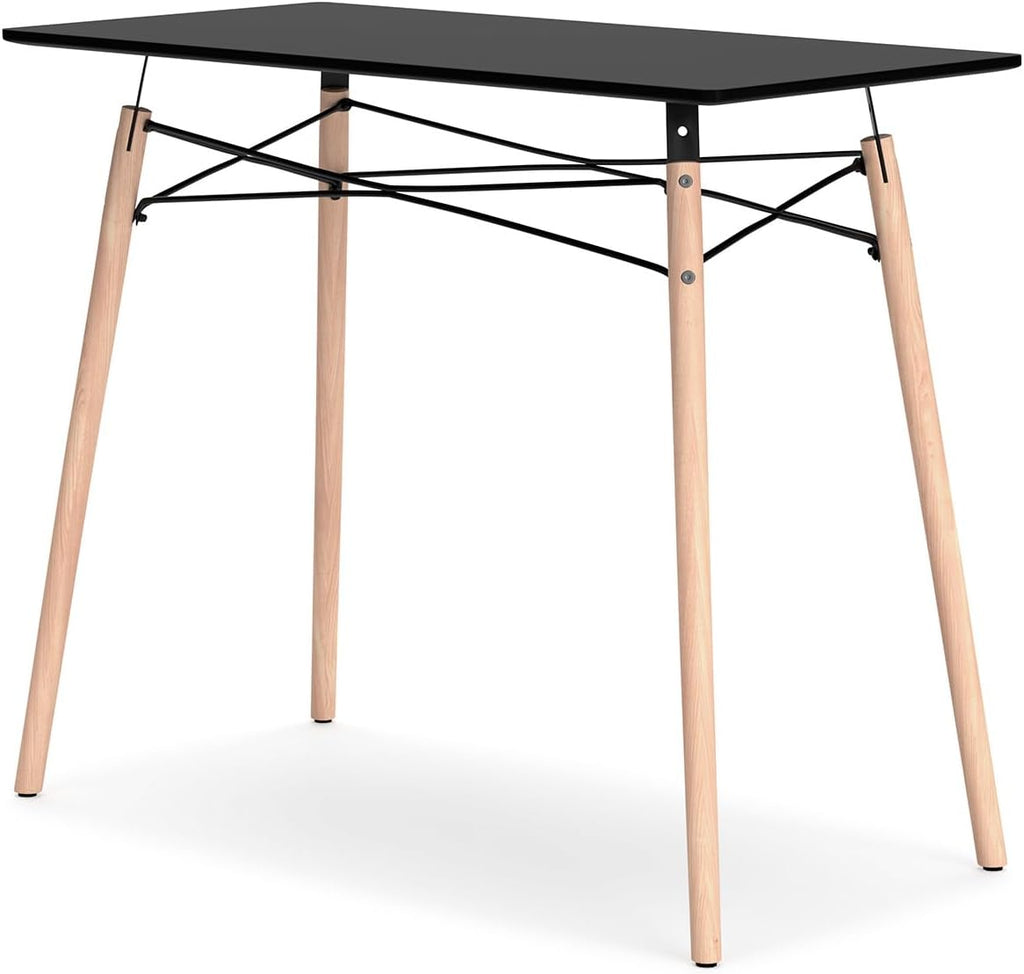 Signature Design by Ashley Jaspeni Industrial Home Office Desk, Black & Light Brown