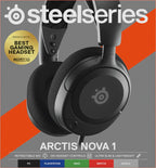 SteelSeries Arctis Nova 1 - Gaming Headset for PC, PS5, PS4, Xbox - Hi-Fi Drivers - 360° Spatial Audio - AirWeave Memory Foam Ear Cushions - Ultra Lightweight - Black