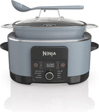 Ninja® PossibleCooker™ PRO 14-in-1, 8.5-qt, Sea Salt Gray, MC1001 | 14-in-1 replaces 14 appliances, Triple Fusion Heat®, slow cook, sauté, roast & steam, nonstick oven-safe pot to 500°F.