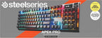 SteelSeries Apex Pro Gen 3 Gaming Keyboard - Hall Effect Keyboard, Magnetic Keyboard with OmniPoint 3.0 Switches - Adjustable Actuation, Rapid Trigger, Rapid Tap/SOCD - English QWERTY