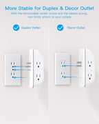Outlet Extender with Night Light, Multi Plug Wall Outlet, Surge Protector