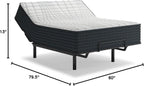 Signature Design by Ashley Hybrid 1300 13 Inch Plush Gel Memory Foam Mattress with Edge Support for Pressure Relief, Queen, Fiberglass-Free, Mattress in A Box