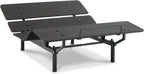 Signature Design by Ashley King Adjustable Base Bed Frame, Black | King size adjustable bed base with dual USB ports and wireless remote, Estimated 15-minute assembly, Cosmic Power Base