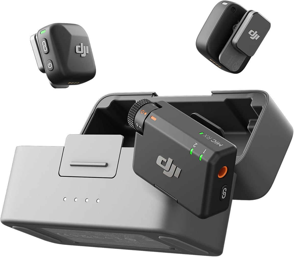 DJI Mic Mini (2 TX + 1 RX), Ultralight, Detail-Rich Audio