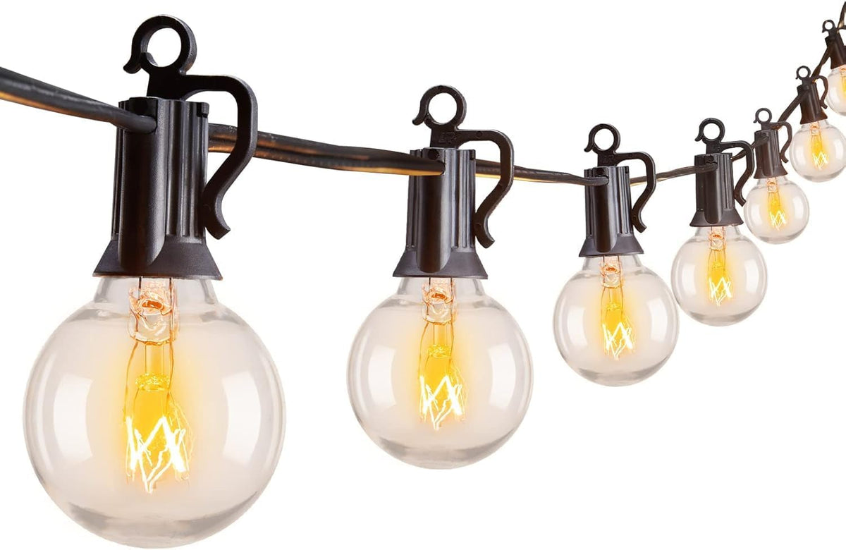 Brightown Outdoor String Lights, 29FT G40 LED IP65 Waterproof Patio Lights