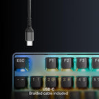 SteelSeries Apex Pro TKL Gen 3 Gaming Keyboard - OmniPoint 3.0 Analog Magnetic Switches, QuickSet Auto-Presets (Rapid Trigger, Rapid Tap/SOCD, Protection Mode), OLED, RGB, PBT, USB-C, English QWERTY