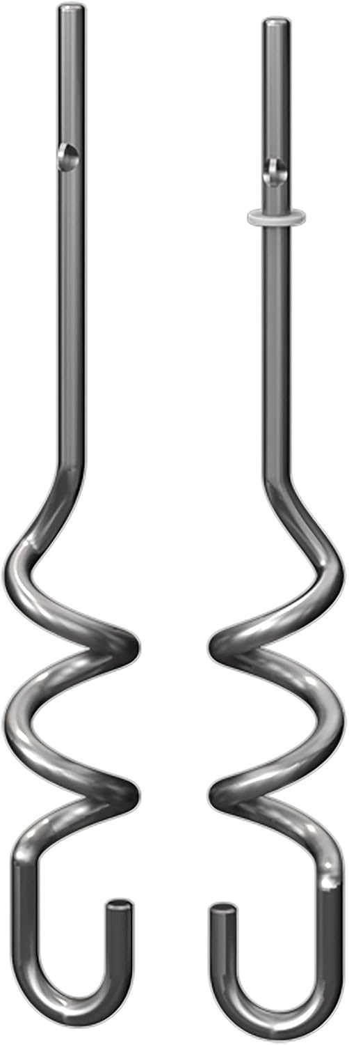 Ninja Foodi Dough Hooks, Fits Power Mixer System CI100 Series, XSKDOUGHHK | Stainless steel dough hooks knead thick doughs with ease. Fits CI100, CI101, CI105BRN hand mixer. Dishwasher safe.