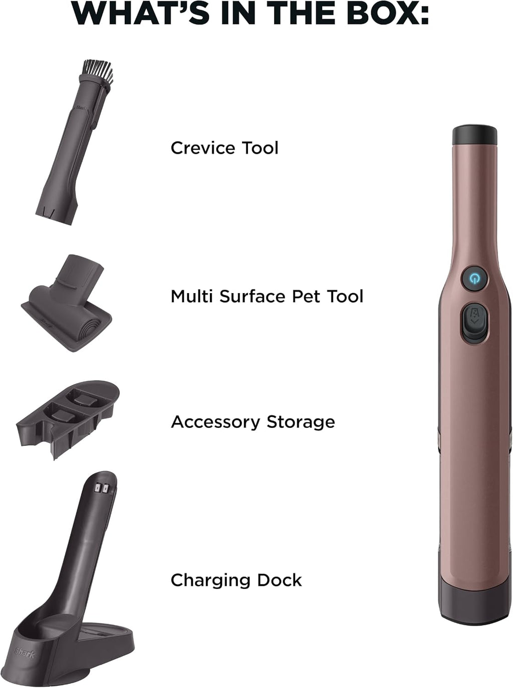 Shark Wandvac Cordless Handheld Vacuum, Luxe Collection, WV201LBR