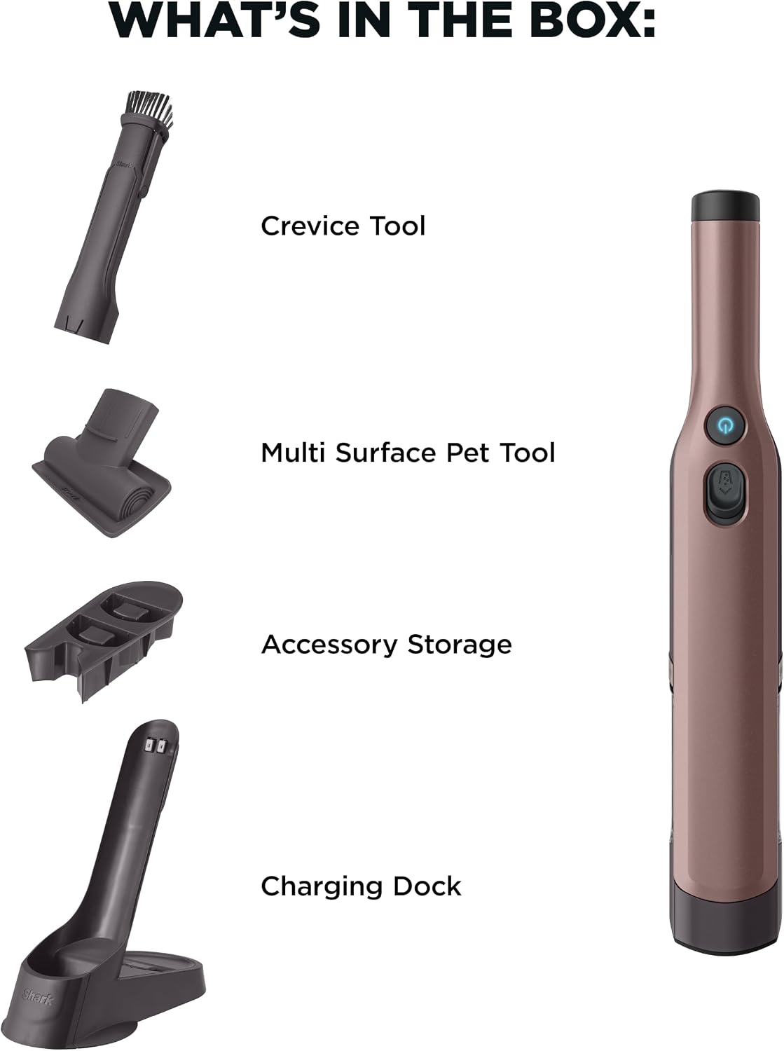Shark Wandvac Cordless Handheld Vacuum, Luxe Collection, WV201LBR