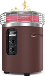 Ninja Fireside360 Fire Pit/Heater, 80,000 BTU, 3 Modes, Rust | Ninja Fireside360 offers flame, heat, or both with up to 80,000 BTUs, hassle-free dial control, and smokeless design