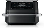 Ninja Foodi Air Fryer, 7 Qt MegaZone, 6-in-1, Black, DZ071 | Air fry, roast, broil, bake, reheat, dehydrate, 450F max, 2x3.5 Qt baskets, Smart Finish