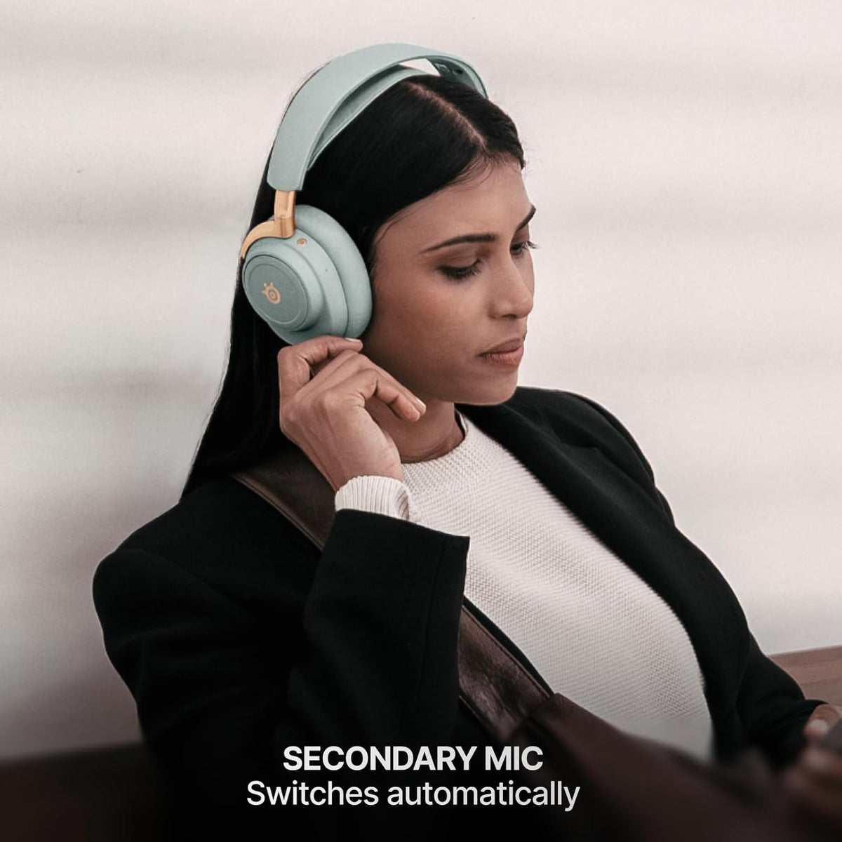 SteelSeries Arctis Nova Elite - Hi-Res Wireless Gaming Headset - 96kHz/24bit - Carbon Fiber Speakers - ANC - AI Noise Rejection - App - 2.4GHz + BT - Multi-Source Mix; OmniPlay PC+PS+Xbox - Sage&Gold