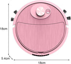 Mini Cleaner Sweeping Robot Super Suction Low Noise One Start Rechargeable Vacuum Cleaner Sweeping Mopping Robot Memory Multiple Cleaning Modes Pink One Size