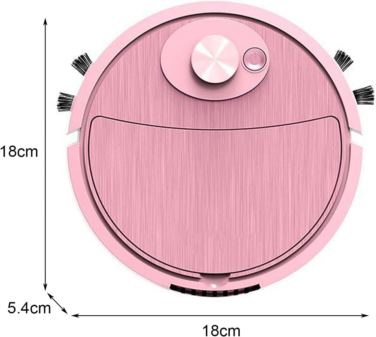 Mini Cleaner Sweeping Robot Super Suction Low Noise One Start Rechargeable Vacuum Cleaner Sweeping Mopping Robot Memory Multiple Cleaning Modes Pink One Size
