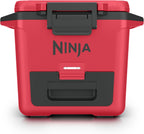 Ninja FrostVault 30qt Hard Cooler w/Dry Storage Drawer, True Red, FB131RD1 | Ninja FrostVault keeps food cool, dry & separate under 40°F for days, with 30-qt capacity holding up to 48 cans.