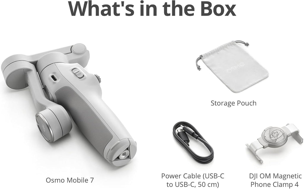 DJI Osmo Mobile 7 Gimbal Stabilizer for iPhone & Android, 3-Axis Gimbal