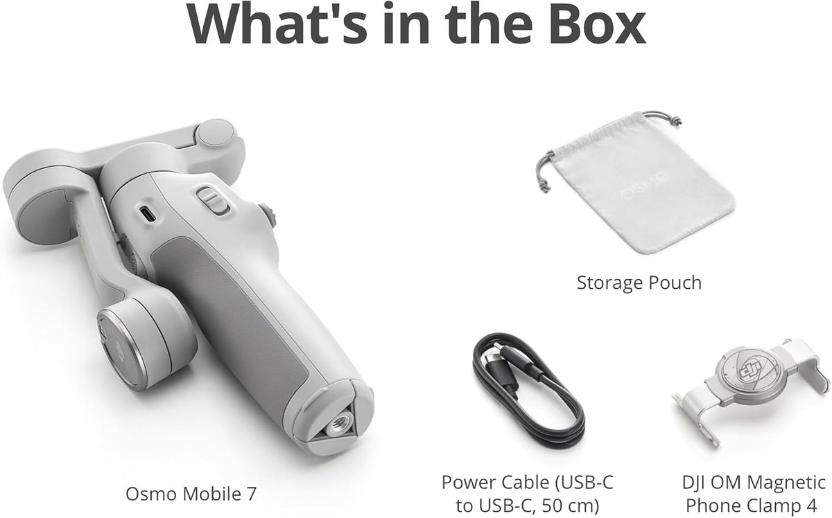 DJI Osmo Mobile 7 Gimbal Stabilizer for iPhone & Android, 3-Axis Gimbal