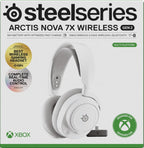 SteelSeries Arctis Nova 7X Wireless Gen 2 - Xbox Headset - Gaming Headset - Mobile App Control - 50+ HR with Fast Charge - Compatible with Xbox PC, Switch & More - Mixable 2.4GHz/Bluetooth - White