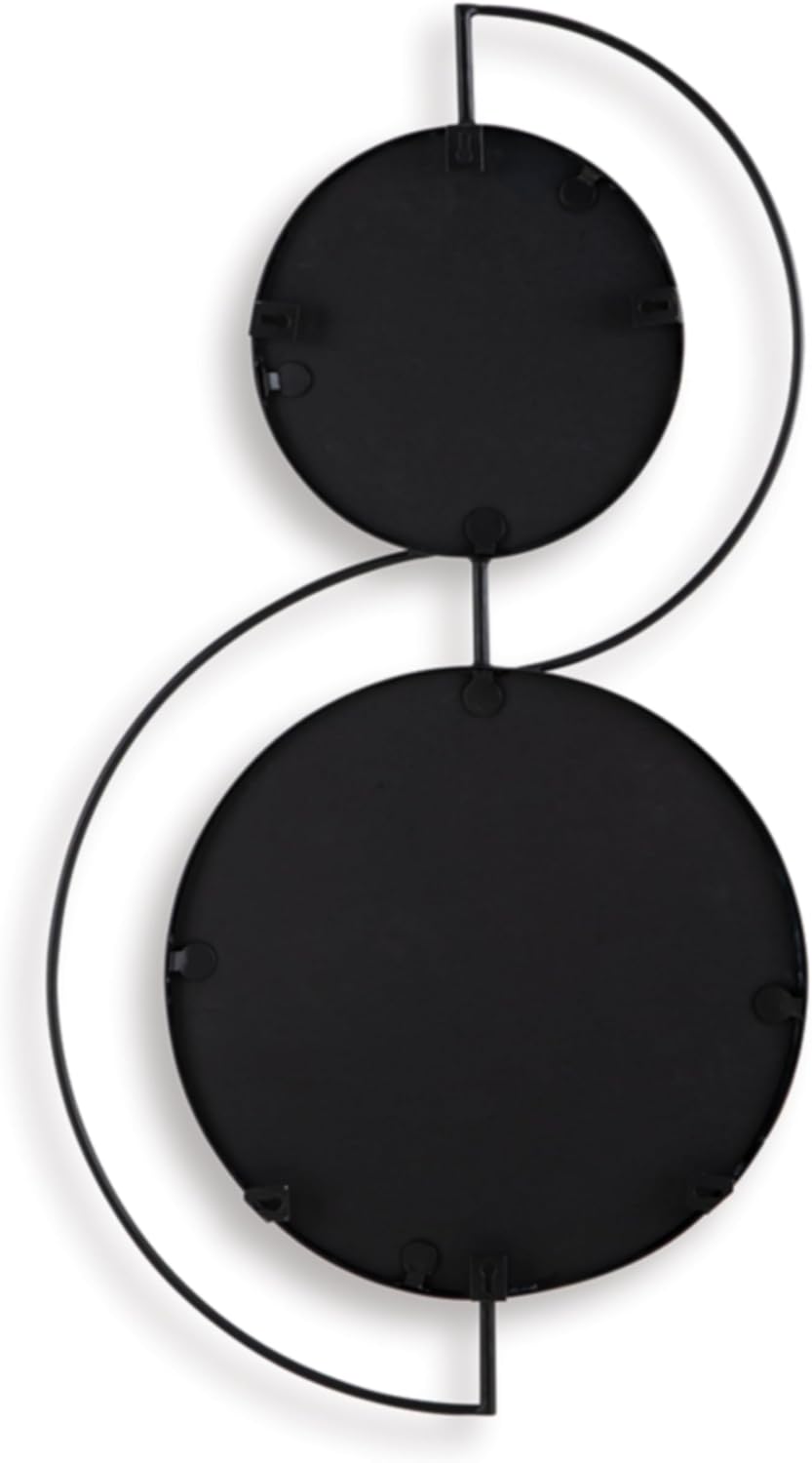 Signature Design by Ashley Shayham Modern Accent Mirror with Thin Frame, Black