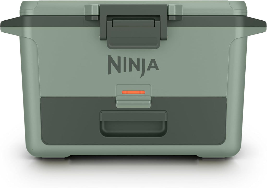 Ninja FrostVault™ 50qt Hard Cooler with Dry Storage Drawer, Spanish Moss | Ninja FrostVault keeps food cool, dry & separate under 40°F for days, with 50-qt capacity holding up to 80 cans