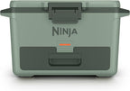 Ninja FrostVault™ 50qt Hard Cooler with Dry Storage Drawer, Spanish Moss | Ninja FrostVault keeps food cool, dry & separate under 40°F for days, with 50-qt capacity holding up to 80 cans
