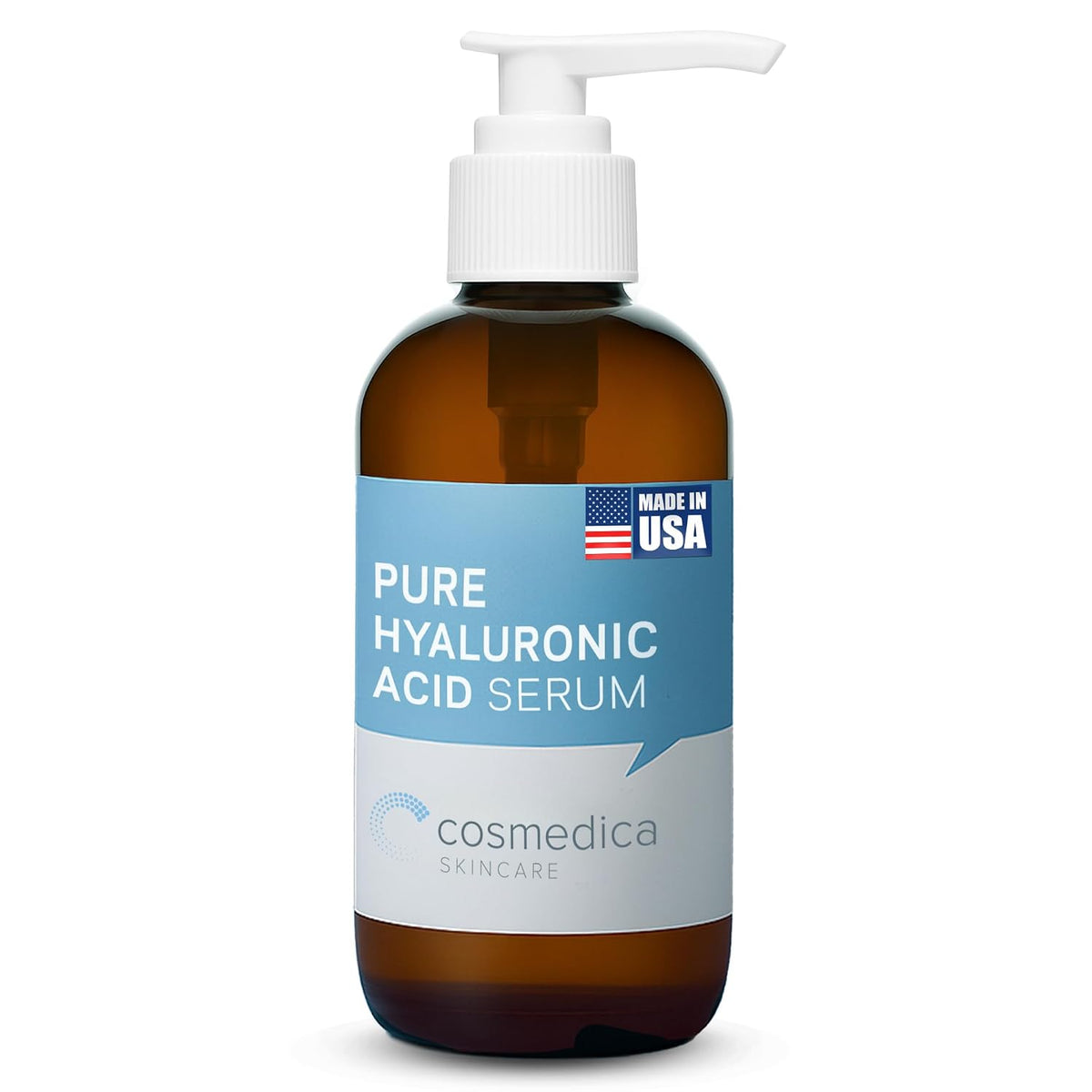Cosmedica Hyaluronic Acid Serum for Skin 100% Pure-Anti-Aging Serum - Intense Hydration + Moisture, Non-greasy, Paraben-free Hyaluronic Acid for Your Face (Pro Formula) 2oz
