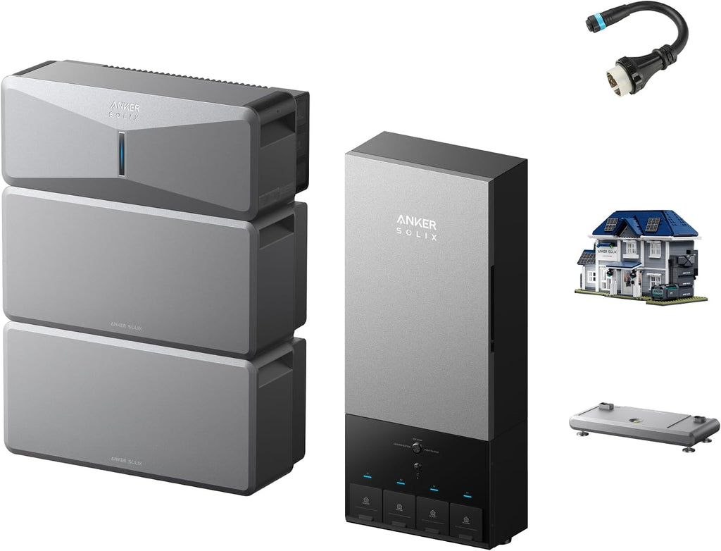 Anker SOLIX E10, Power Dock and Extra Battery, 12kWh-90kWh