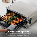 Ninja Foodi Smart Dual Heat Air Fry Oven, 13-in-1, Silver, SP351 | Smart Cook thermometer, 500F SearPlate, Air fry, sear crisp, roast, bake, dehydrate, 1800W