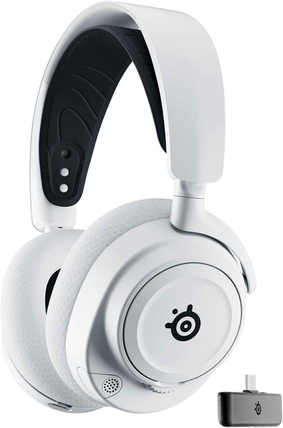 SteelSeries Arctis Nova 7X Wireless Xbox Series X/S Gaming Headset - Neodymium Magnetic Drivers - Dual Wireless Xbox & Bluetooth Audio - 38H USB-C Battery - AI Mic - Supports PS5, PC - White