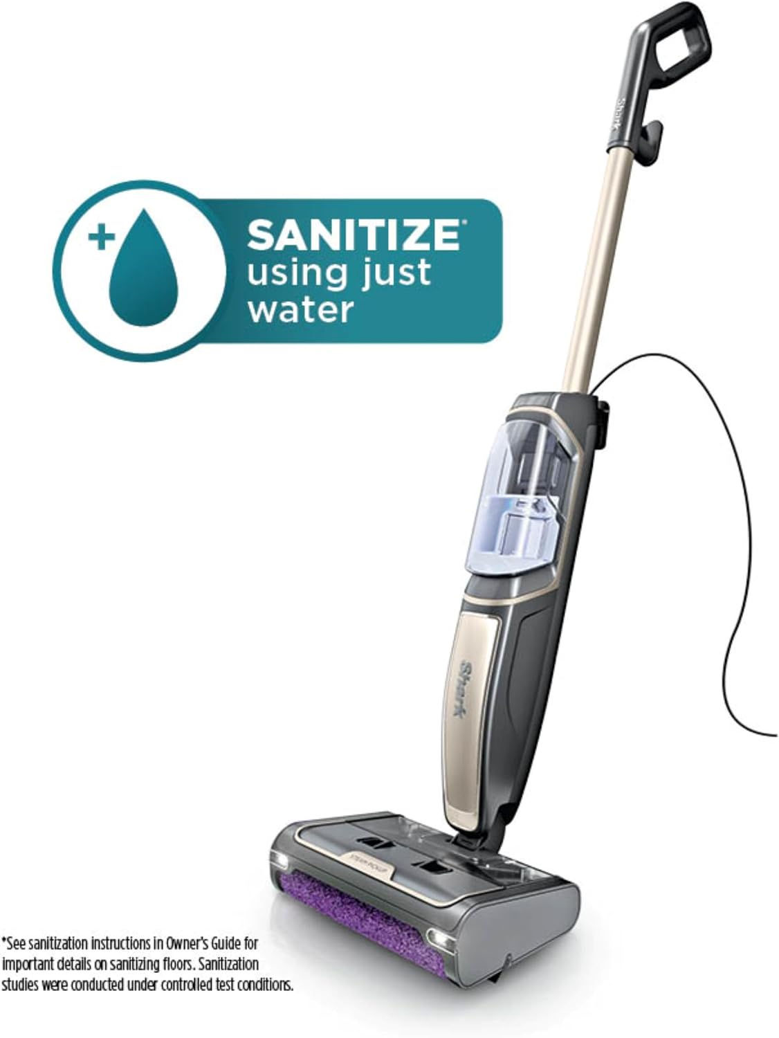 Shark Steam Pickup 3-in-1 Steam Mop for Sealed Hard Floors, SD201