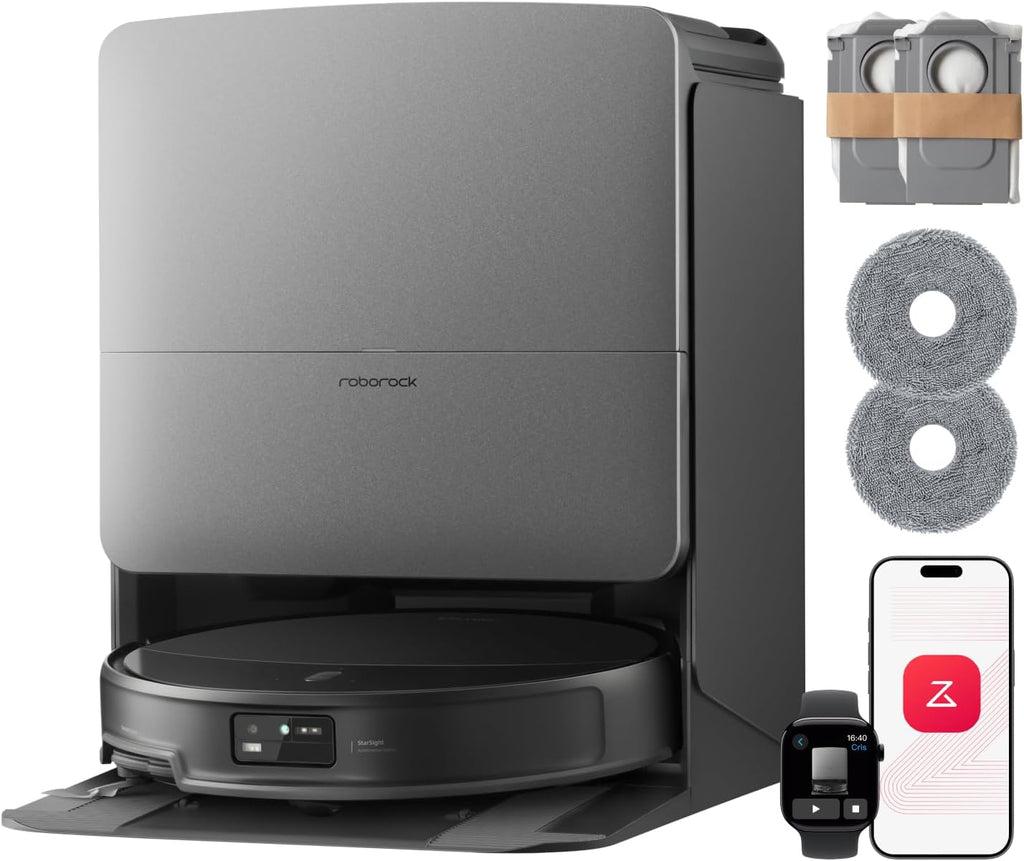 roborock Saros 20 Set Robot Vacuum Cleaner with Mop, 36,000 Pa Suction