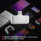 SteelSeries Arctis Nova 5 Wireless - Wireless Gaming Headset for PC - Compatible with PC, PS5, Switch & more - Mobile App Control - 60 HR Battery with Fast Charge - 2.4GHz/Bluetooth - White