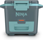 Ninja FrostVault™ 30qt Hard Cooler, Dry Storage Drawer, Halocline Green | Ninja FrostVault keeps food cool, dry & separate under 40°F for days, with 30-qt capacity holding up to 48 cans.