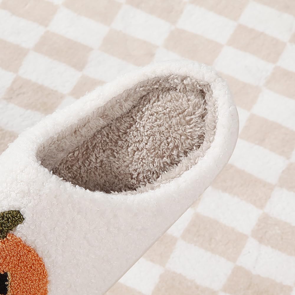 Womens Mens Slippers Memory Foam Plush Fluffy Warm Lined slippers Indoor Outdoor House Winter Slippers