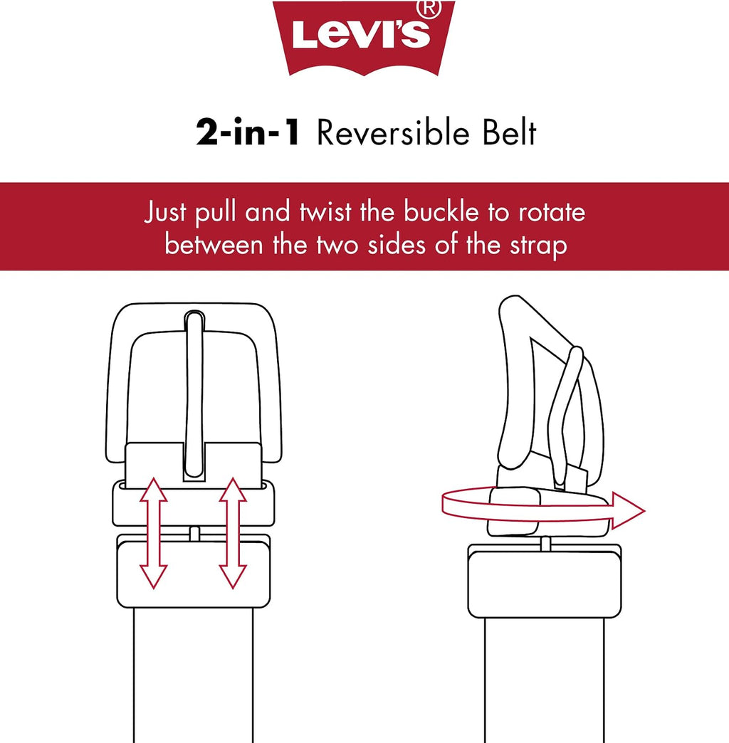Levi's Men's Reversible Casual Jeans Belt