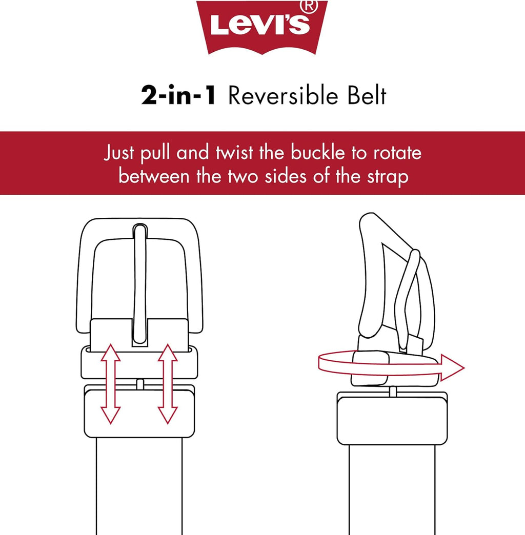 Levi's Men's Reversible Casual Jeans Belt