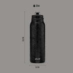 Ello Pop & Fill Insulated Stainless Steel Water Bottle with Quick Fill Lid, Leakproof Locking, Sip or Chug Spout, BPA-Free, Double Wall Vacuum Insulated for Sports, Travel & School- 22oz / 32oz / 40oz