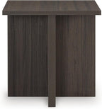 Signature Design by Ashley Zendex Contemporary Table Set with Pedestal Base, Set of 2, Dark Brown