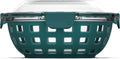 Ello DuraGlass Food Storage Glass Lunch Bowl Container - Meal Prep Container with Silicone Sleeve and Airtight Lid, 5 Cup, Teal