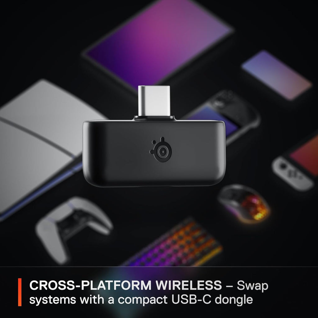 SteelSeries Arctis Nova 5 Wireless - Gaming Headset for PC, PS4/5, Mobile - 100+ Audio Presets via App - Neodymium Magnetic Drivers - 60H Battery - 2.4GHz or BT - ClearCast Gen2.X Mic