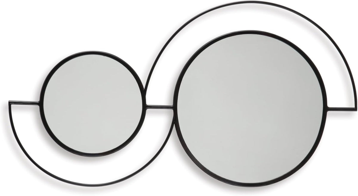 Signature Design by Ashley Shayham Modern Accent Mirror with Thin Frame, Black