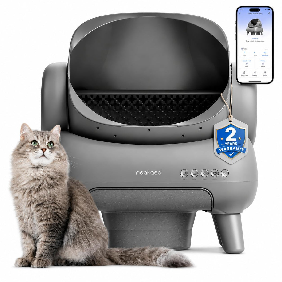Neakasa M1 Plus Automatic Cat Litter Box with 2-Year Protection Plan