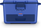 Ninja FrostVault™ 50qt Hard Cooler with Dry Storage Drawer, Luminous Blue | Ninja FrostVault keeps food cool, dry & separate under 40°F for days, with 50-qt capacity holding up to 80 cans