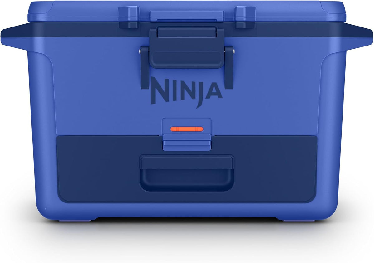 Ninja FrostVault™ 50qt Hard Cooler with Dry Storage Drawer, Luminous Blue | Ninja FrostVault keeps food cool, dry & separate under 40°F for days, with 50-qt capacity holding up to 80 cans