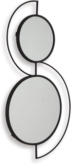 Signature Design by Ashley Shayham Modern Accent Mirror with Thin Frame, Black