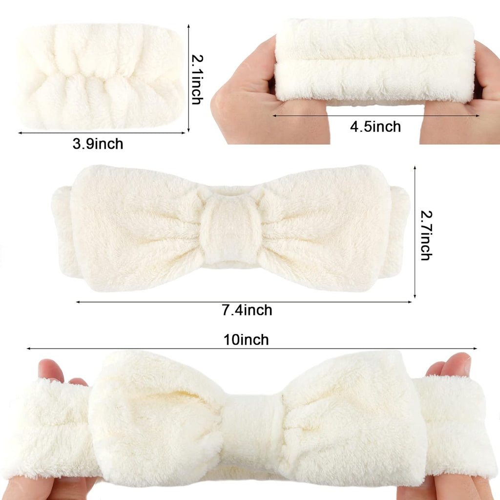WHAVEL 6PCS Spa Headband and Wristbands Set for Washing Face Makeup