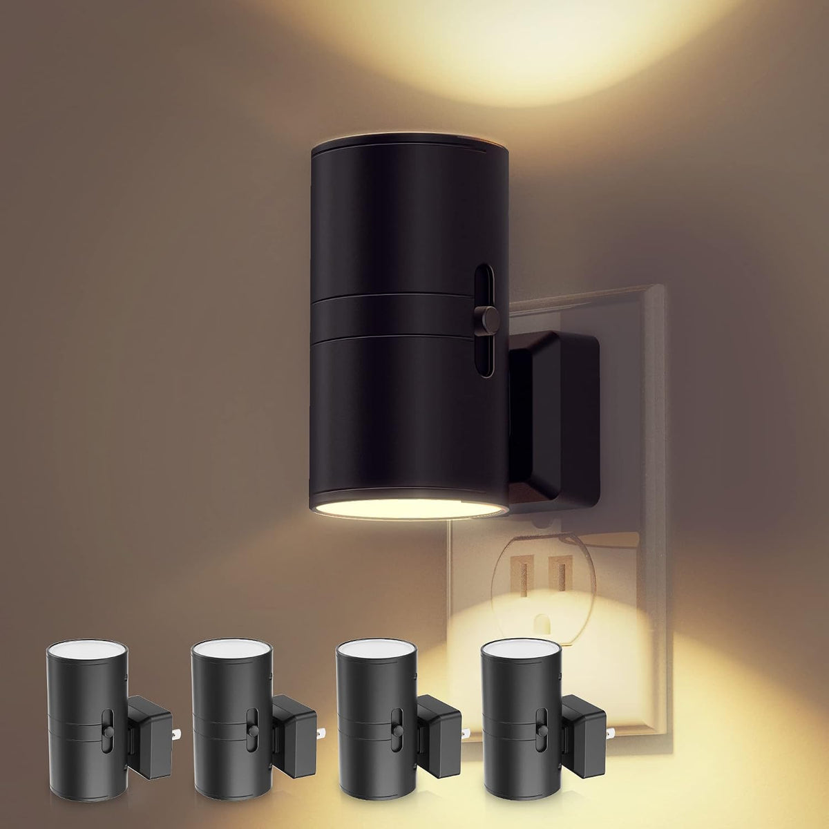 L LOHAS LED Night Light Plug in, Night Lights Plug into Wall, Soft White